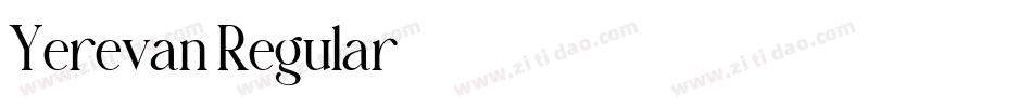 Yerevan Regular字体转换